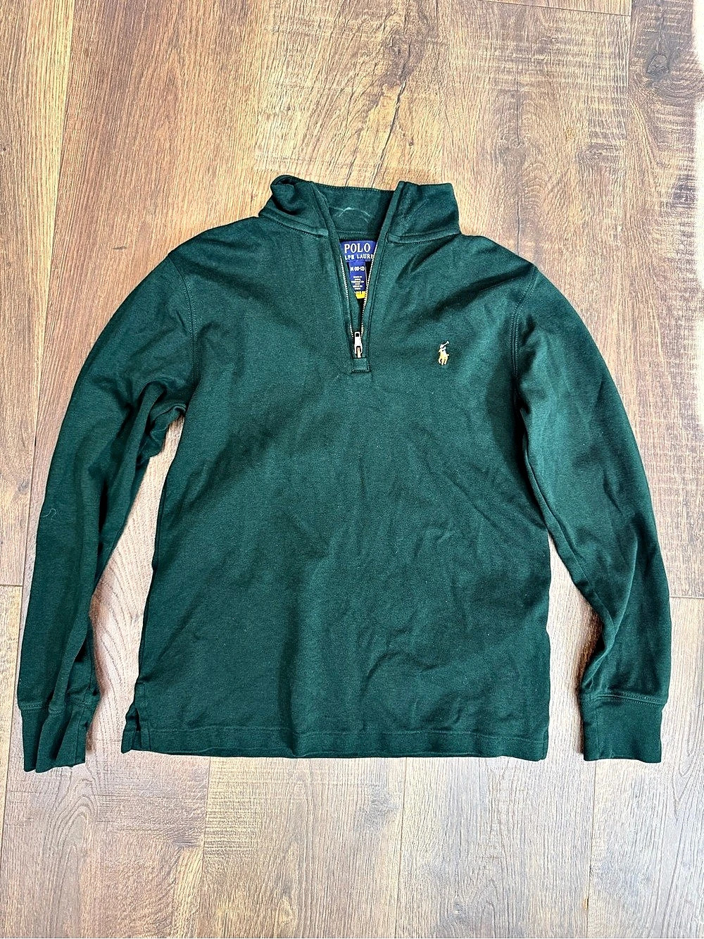 Polo Ralph Lauren Quarter-Zip Pullover Green Size kids Medium 10/12